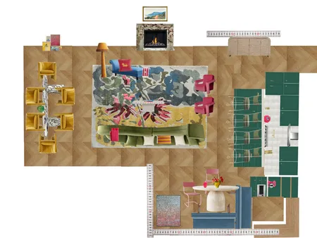Great Room Space Planning Scale Interior Design Mood Board by dl2407 on Style Sourcebook