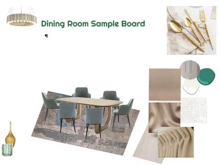 Monocromatic Green Sample Board Dining 24-03-25.1 Interior Design Mood Board by JudyK on Style Sourcebook