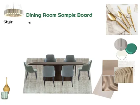 Monocromatic Green Sample Board Dining 24-03-25.2 Interior Design Mood Board by JudyK on Style Sourcebook