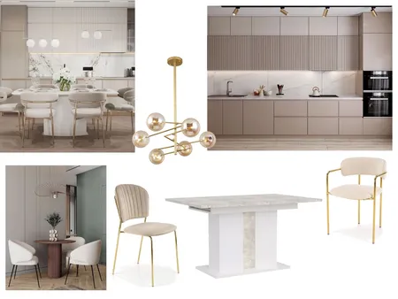 Glam kuhinja i trpezarija Interior Design Mood Board by shabilobre@gmail.com on Style Sourcebook