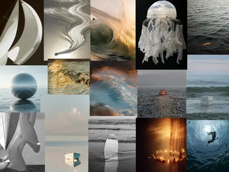 TIDES EXHIBITION Interior Design Mood Board by studio.twentyfour on Style Sourcebook