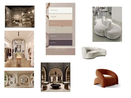 clothing Interior Design Mood Board by Ivlahopoulou@gmail.com on Style Sourcebook