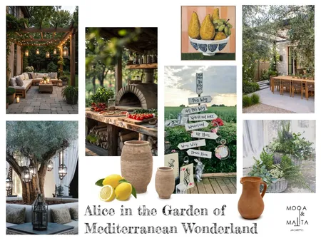 Mediterranean garden Interior Design Mood Board by Alessia Malara on Style Sourcebook