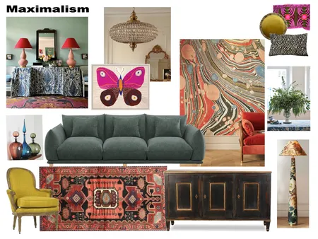 Maximalist Living Room Interior Design Mood Board by Studio 333 LLC on Style Sourcebook