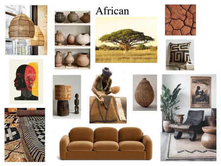 African Interior Mood Board Interior Design Mood Board by Studio 333 LLC on Style Sourcebook