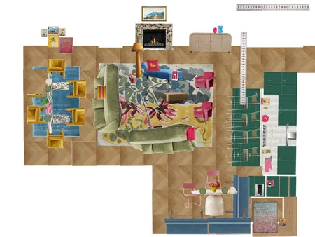 Great Room Space Planning Scale Interior Design Mood Board by dl2407 on Style Sourcebook