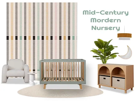 Mid century nursery Interior Design Mood Board by Freebird on Style Sourcebook