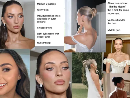 Wedding Hair and MU Interior Design Mood Board by kristinamikrut@gmail.com on Style Sourcebook