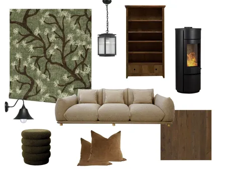 Cabincore living room Interior Design Mood Board by Milena Barbalinardo on Style Sourcebook
