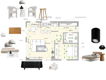 Dnevna soba 1 Interior Design Mood Board by Vesna Vučetić on Style Sourcebook