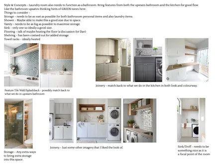 Laundry & Bathroom - Final Concepts Interior Design Mood Board by Jo Roberts on Style Sourcebook