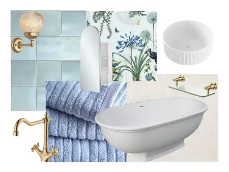 Blue Modern Vintage Interior Design Mood Board by Fienza on Style Sourcebook