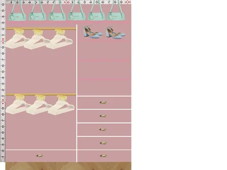 Closet Right Wall Mellow Mauve Interior Design Mood Board by dl2407 on Style Sourcebook
