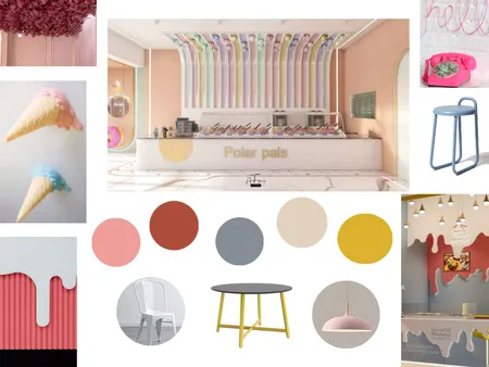 ice cream parlor Interior Design Mood Board by Hamda on Style Sourcebook