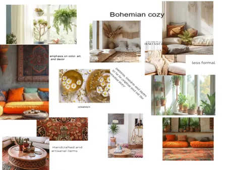 Design Board Bohemian Cozy Interior Design Mood Board by Ancam on Style Sourcebook