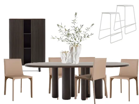 16 paris street, west end. dining leather nude chairs Interior Design Mood Board by tlaws on Style Sourcebook
