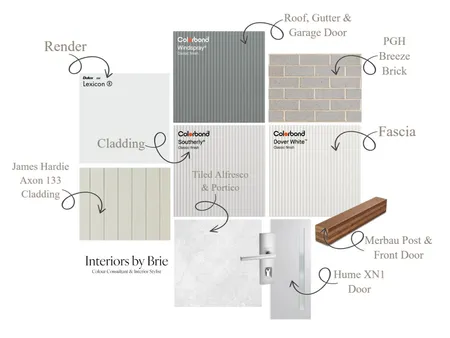 Hamptons Exterior Interior Design Mood Board by Interiors by Brie on Style Sourcebook