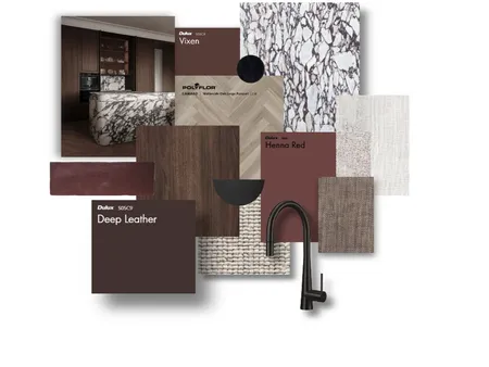 Sample Board Burgundy Interior Design Mood Board by AR.CHETYPE DESIGN on Style Sourcebook