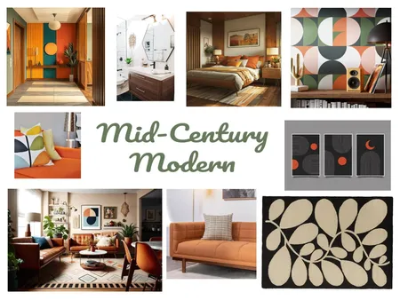 Mid Century Interior Design Mood Board by CharliRenee on Style Sourcebook
