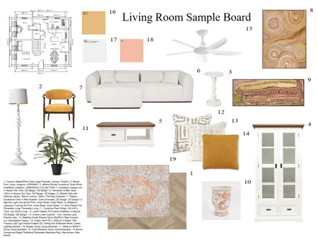 Living Room Sample Board Interior Design Mood Board by lifeofcai on Style Sourcebook