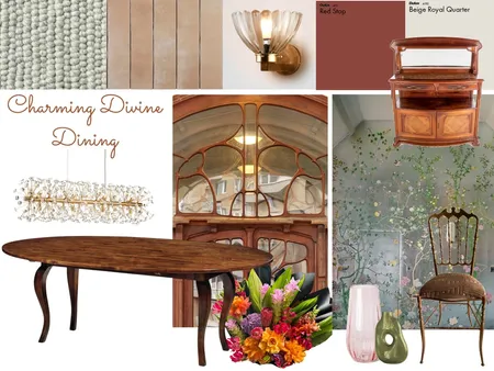 art nouveau dining room Interior Design Mood Board by DianaxSorokina on Style Sourcebook
