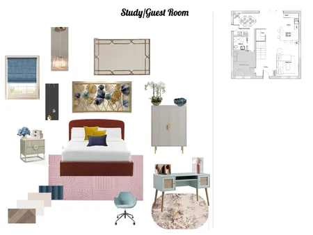 Study/Guest Room Interior Design Mood Board by Mmelinda85 on Style Sourcebook
