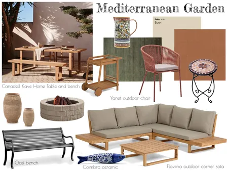 Mediterranean Garden Interior Design Mood Board by Alessia Malara on Style Sourcebook