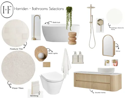 Harriden - Bathroom selections Interior Design Mood Board by Ivy + Finch Design on Style Sourcebook