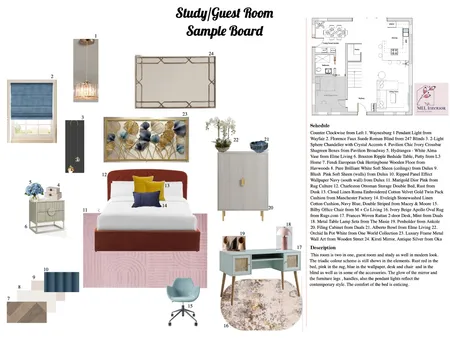 Study/Guest Room Interior Design Mood Board by Mmelinda85 on Style Sourcebook
