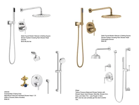 Debbie and Amy Bathroom Shower Head Interior Design Mood Board by jackiesteward on Style Sourcebook