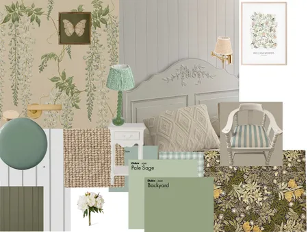 Ebrahim Guest Bed 1 Interior Design Mood Board by Georgie Webber Interiors on Style Sourcebook