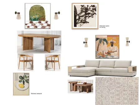 Lounge Dining Artworks Interior Design Mood Board by Savannah Interior Design on Style Sourcebook