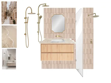 Travertine Ensuite Interior Design Mood Board by Bex Elliott Interior Designer on Style Sourcebook