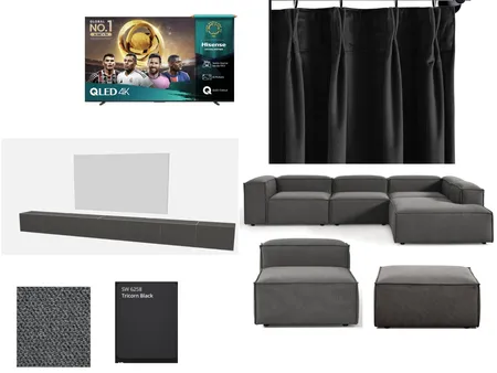 Media Room Interior Design Mood Board by alexk.gc24 on Style Sourcebook