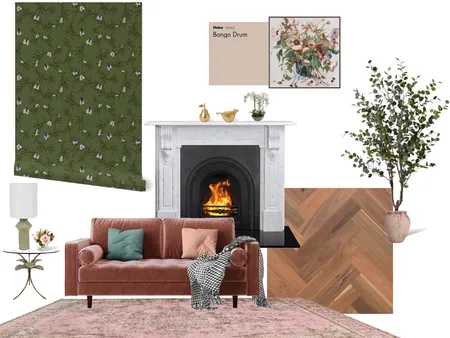 Autumn Daisy Living Room Interior Design Mood Board by cocoahobbitt@gmail.com on Style Sourcebook