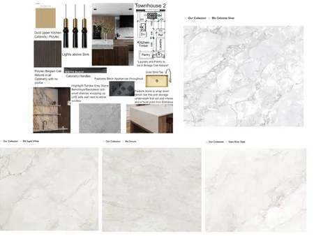 T2 Stone Benchtops Interior Design Mood Board by staged design on Style Sourcebook