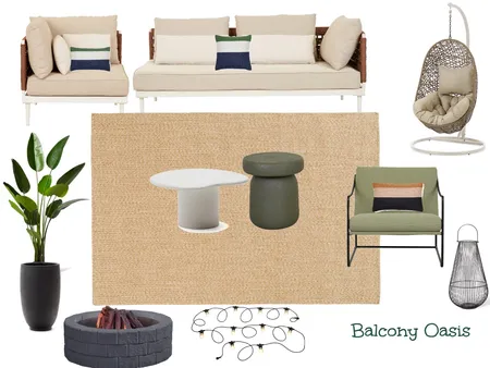 Balcony Oasis Interior Design Mood Board by NookNest Pty Ltd on Style Sourcebook
