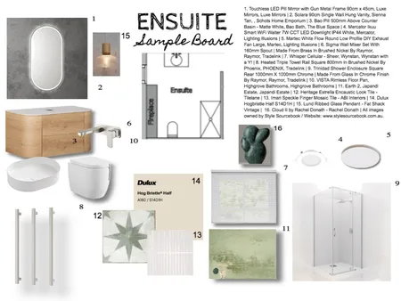 Ensuite ver 4 Interior Design Mood Board by HoneyComb on Style Sourcebook