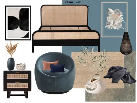 bedroom blue Interior Design Mood Board by Pauline Buchanan on Style Sourcebook