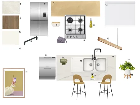 Kitchen Sample Board Interior Design Mood Board by Nyarie S on Style Sourcebook