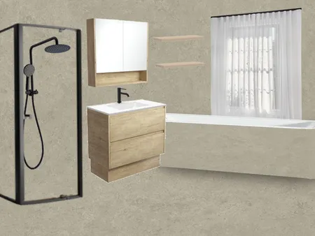 Evan's Bathroom - All beige Interior Design Mood Board by Carley & Co. Design on Style Sourcebook