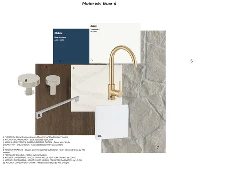 MATERIAL BOARD - KITCHEN Interior Design Mood Board by Hayley Parker on Style Sourcebook