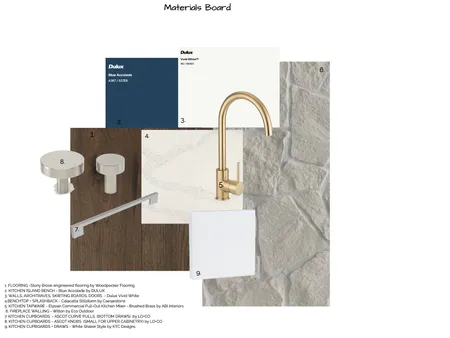 MATERIAL BOARD - KITCHEN Interior Design Mood Board by Hayley Parker on Style Sourcebook
