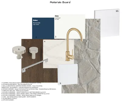 MATERIAL BOARD - KITCHEN Interior Design Mood Board by Hayley Parker on Style Sourcebook