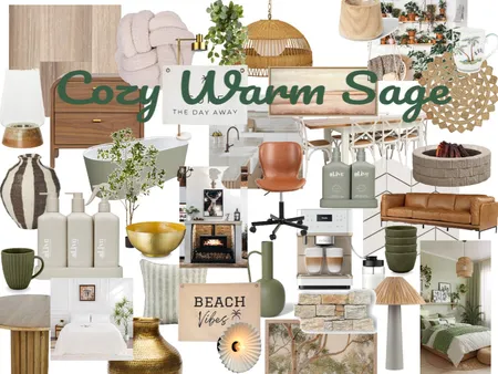 Cozy Warm Sage Interior Design Mood Board by Phillies28 on Style Sourcebook