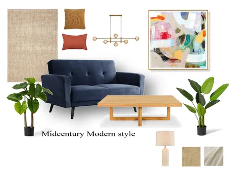 midcentury mood board Interior Design Mood Board by kimia_mahmoudii on Style Sourcebook
