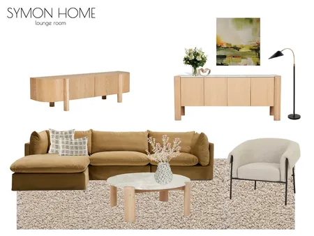 SYMON Lounge Room Interior Design Mood Board by Gather & Place on Style Sourcebook
