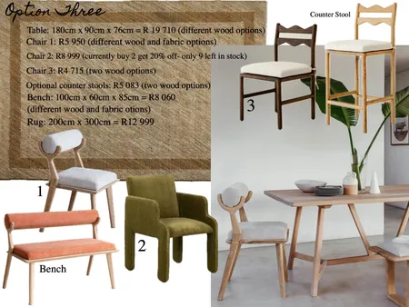 Dining option 3 Interior Design Mood Board by Em Prepok on Style Sourcebook