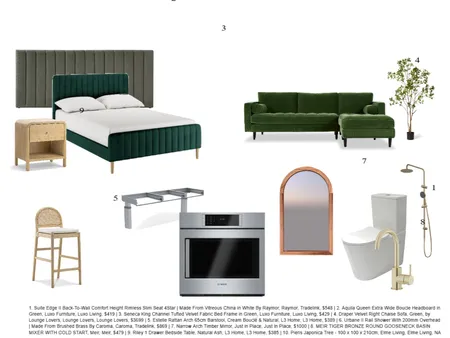 FF&E SCHEDULE MOOD BOARD Interior Design Mood Board by Nadja Suani on Style Sourcebook