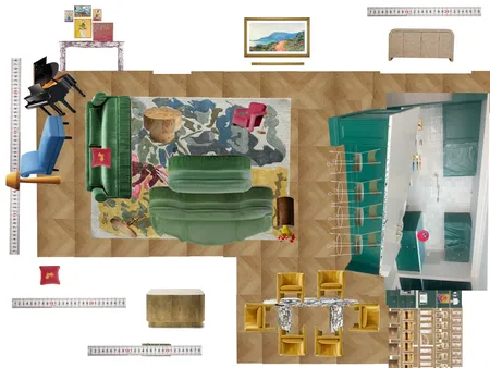 Great Room Space Planning Scale Interior Design Mood Board by dl2407 on Style Sourcebook